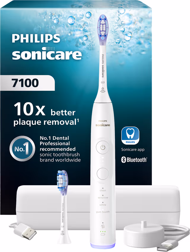 Philips Sonicare Series 7100 elektrisk tannbørste HX742002 (hvit)