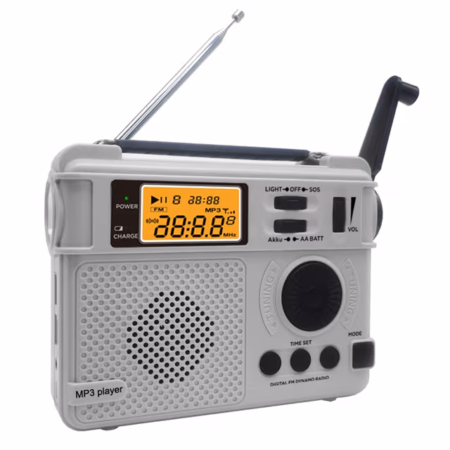 Emergency AM FM-radio Bluetooth Spiller Håndsveivgenerator PowerBank