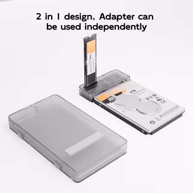 MAIWO 2,5"" SATA HDD, SSD & M.2 NVMe kabinett 10Gbps