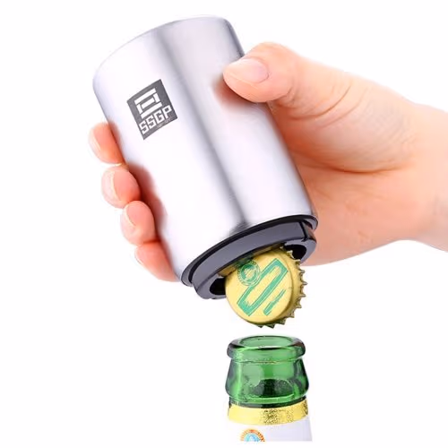 Automatisk flaskeåpner / ølåpner med magnet