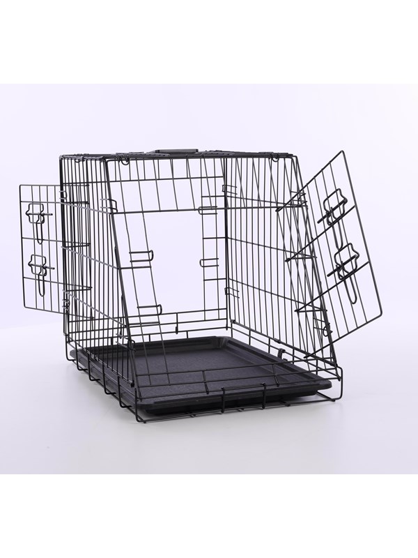 Nordic Paws - Sloping Wire cage black - S  63x44x50.5 cm
