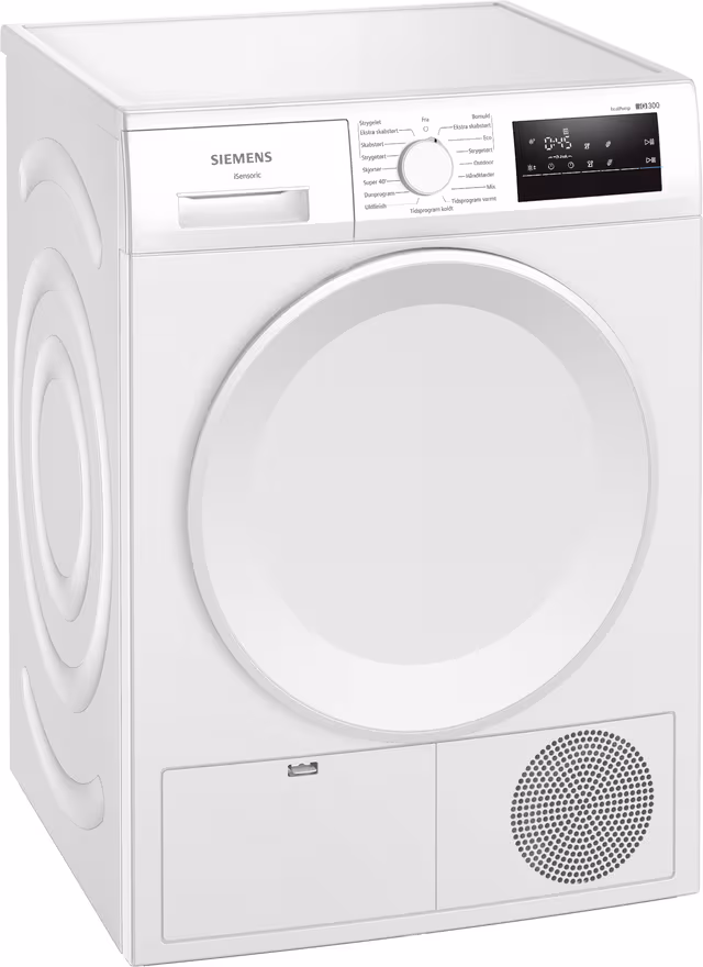 Siemens iQ300 Tørketrommel WT43H00LDN (8kg)