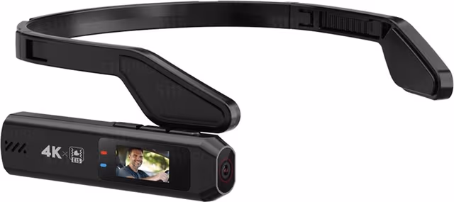 Videokamera Actionkamera Førstepersonsperspektiv 4K Hodemontert IPS-skjerm