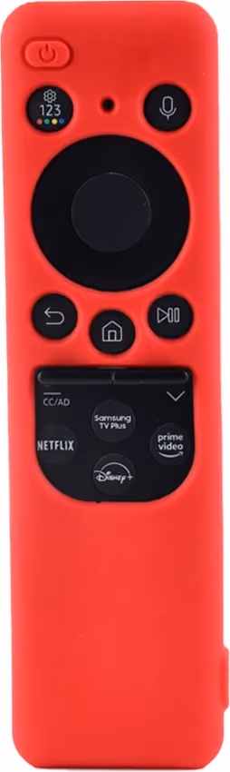 Silikonbeskyttelsesdeksel for Samsung BN59-01432/01436 Solfjernkontroll - Sklisikker og Støtsikker Red