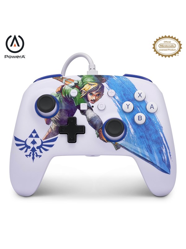 PowerA Enhanced Wired Controller for Nintendo Switch - Zelda Master Sword Attack - Wired Controller - Nintendo Switch