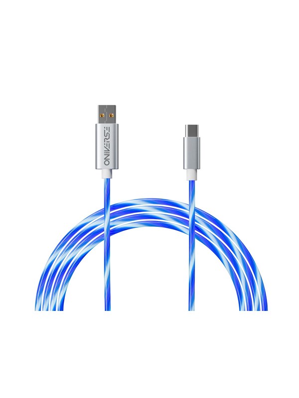 Oniverse USB-A USB-C LED Fast Charging Cable 2 m - Wired Charging cable for wireless game controller