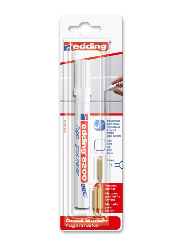Edding e-8200 grout marker white