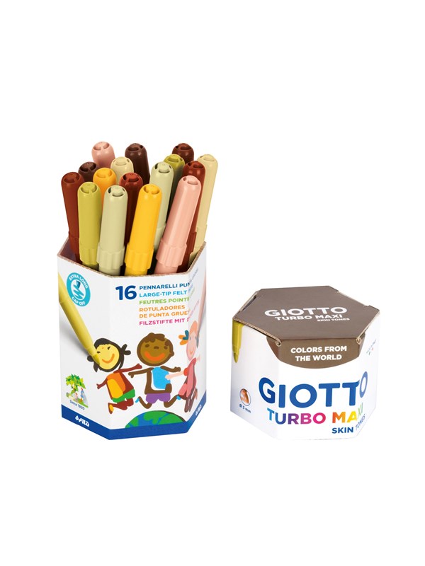 Giotto Turbo Maxi Skin Tones Pot 16 pcs