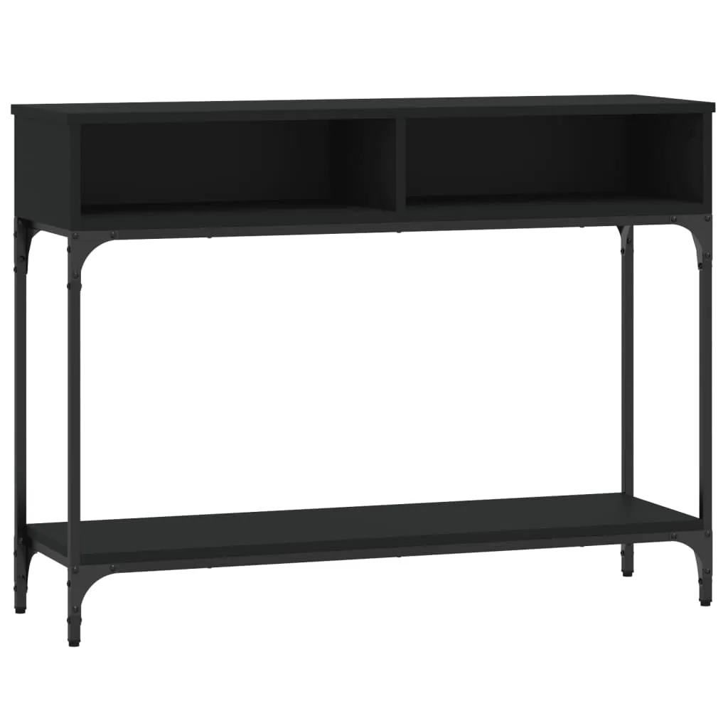 vidaXL Konsollbord svart 100x30,5x75 cm konstruert tre