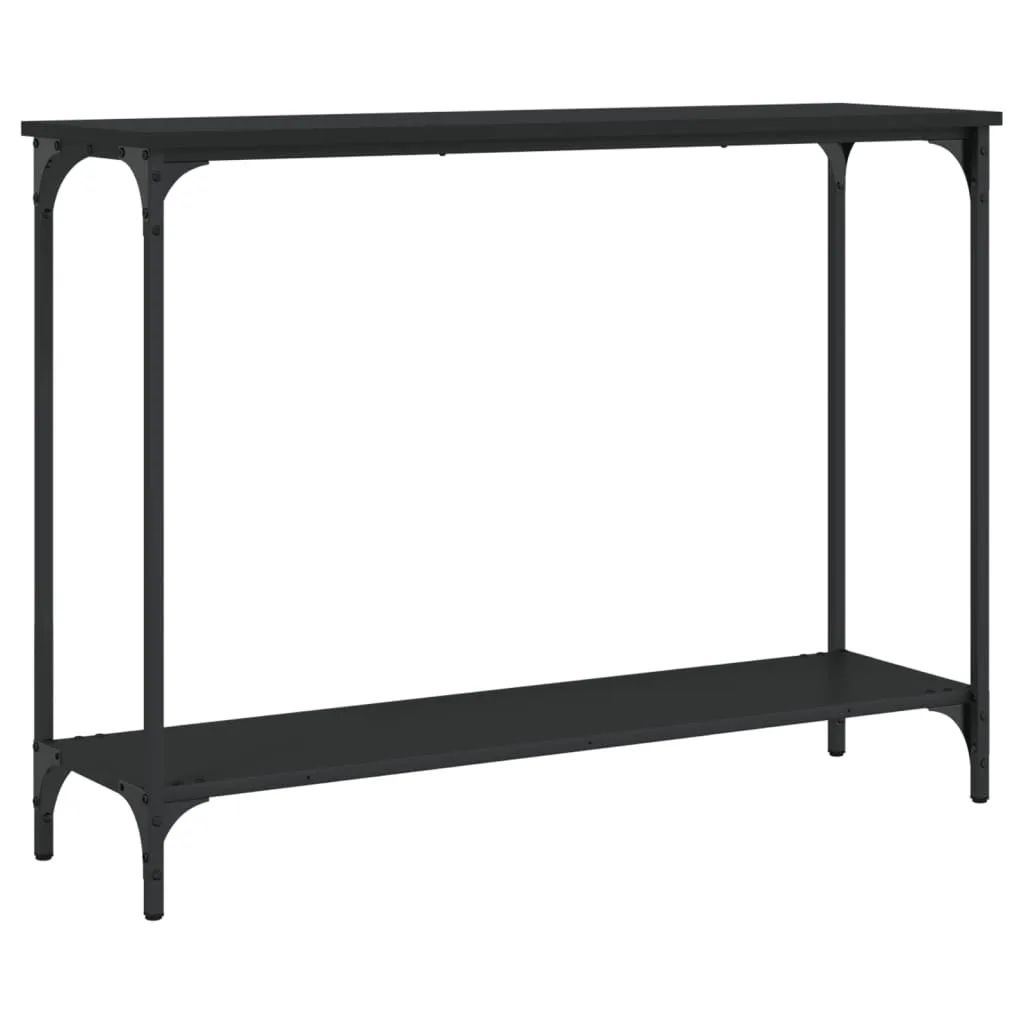 vidaXL Konsollbord svart 101x30,5x75 cm konstruert tre