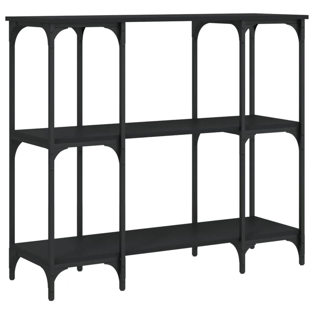vidaXL Konsollbord svart 102x35x90 cm konstruert tre