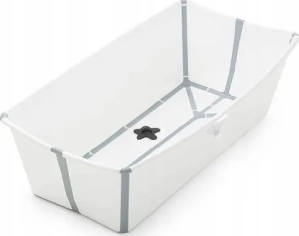Stokke Flexi Bath - X-Large sammenleggbar babysvømme-/badekar | hvit