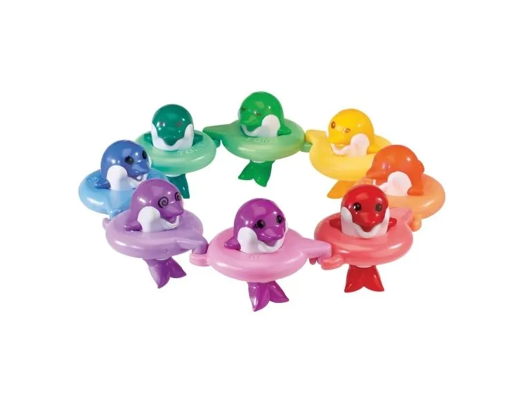 Tomy Toomies Do Rae Mi Dolphins, Bade leke, Gutt/Jente, 1 år, Gir fra seg lyd, Flerfarget