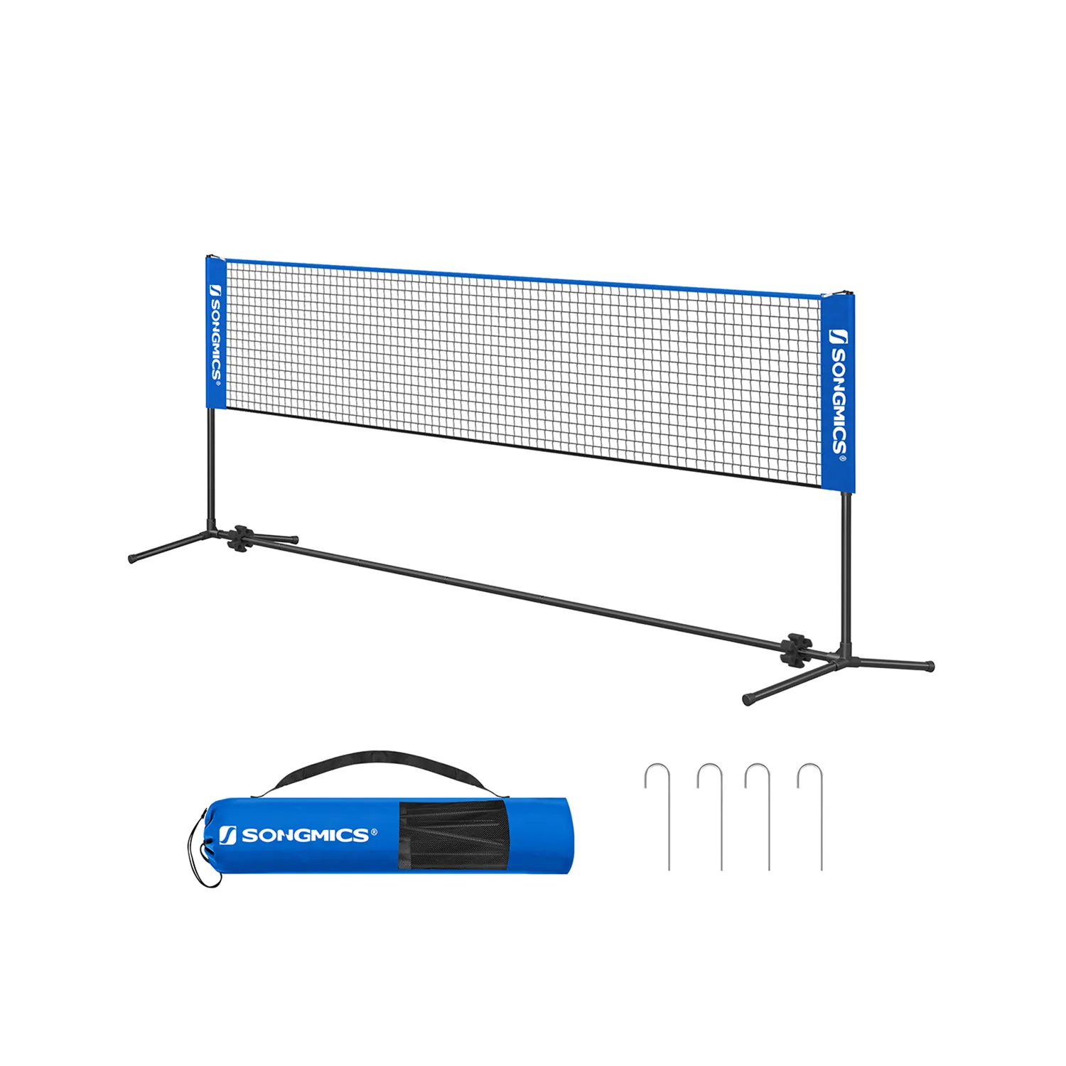 Badmintonnettsett, 400x107x103 cm, Svart