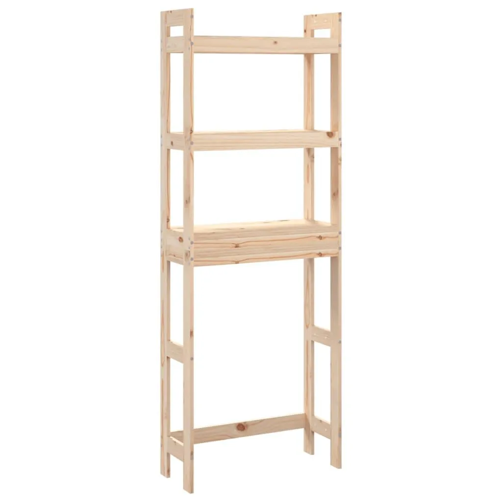 vidaXL Baderomshylle 63x26x171 cm heltre furu
