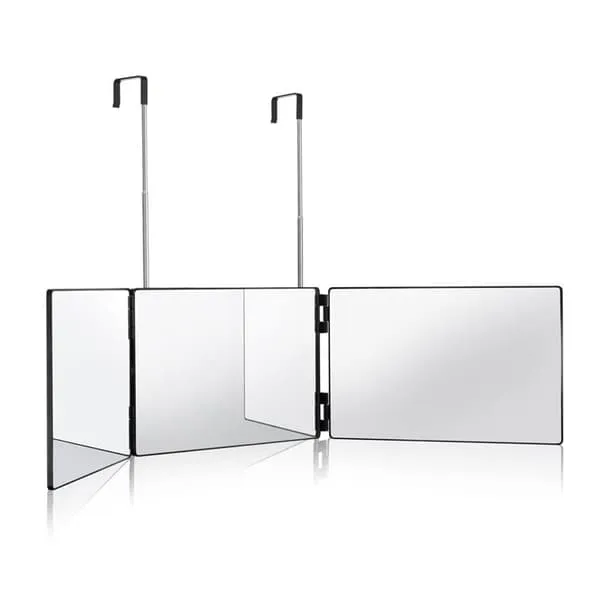 UNIQ Sammenleggbart Baderomsspeil - 360º med Oppheng - 3 Essential Hengende Speil
