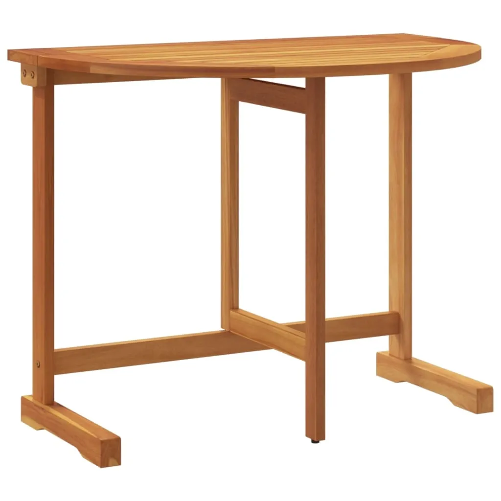 vidaXL Sammenleggbart balkongbord 90x60x72 cm heltre akasie