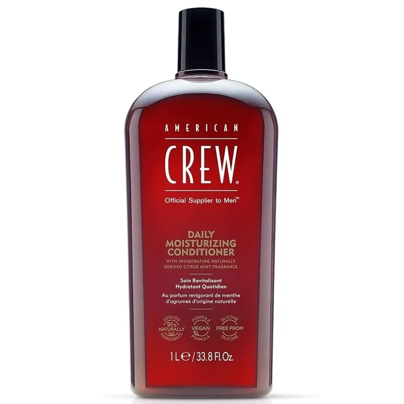 American Crew Daglig fuktighetsgivende balsam 1000 ml 91% naturlig vegansk