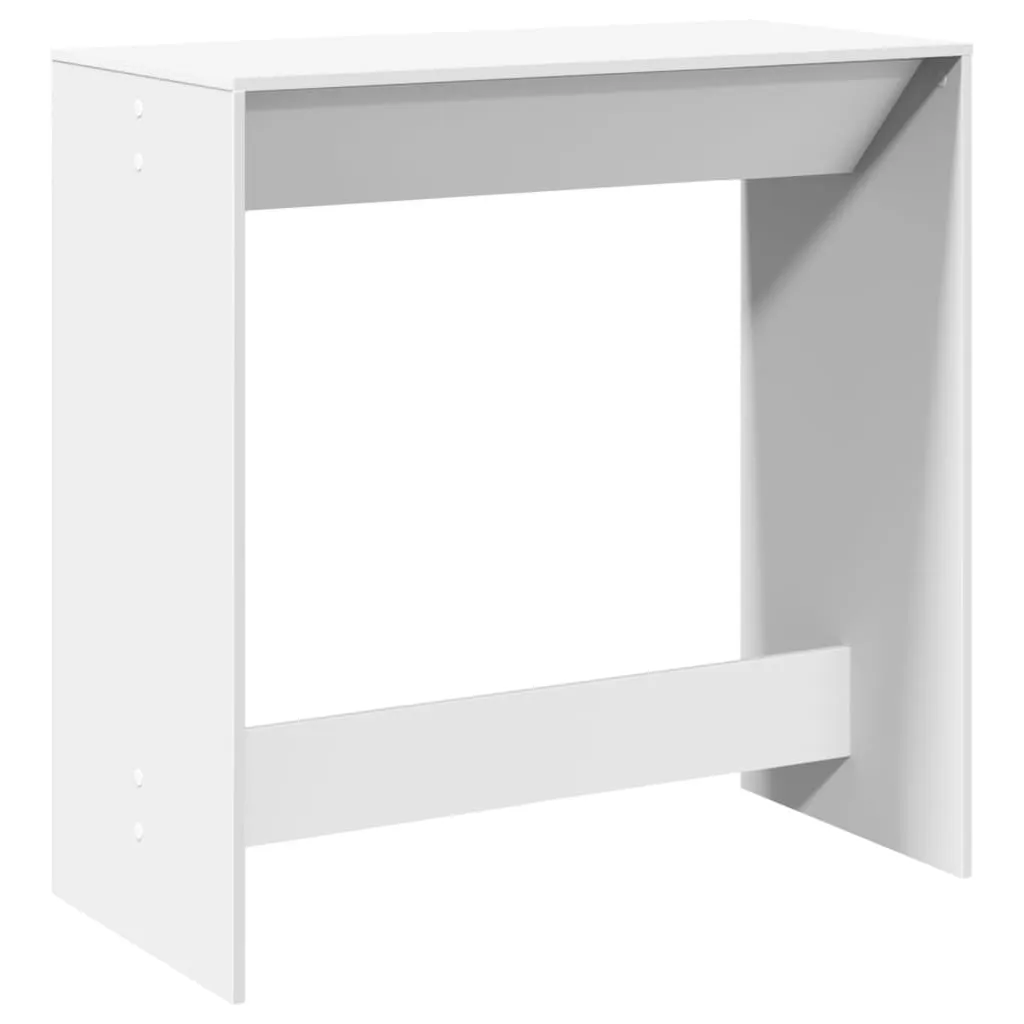 vidaXL Barbord hvit 102x50x103,5 cm konstruert tre