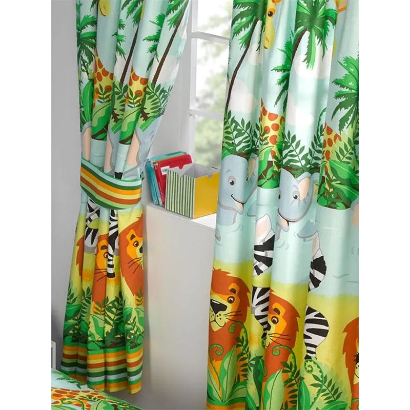 Jungle-Tastic Lined Curtains (Pack of 2)