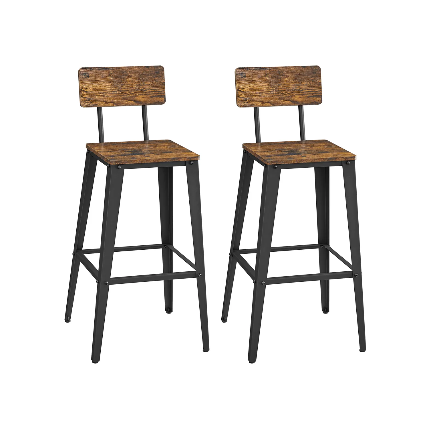 Barstol, 45.4x45.4x102.2 cm, Brun