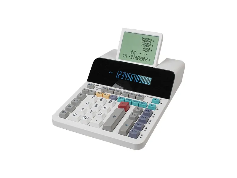 Sharp EL-1901, Desktop, Skjerm, 12 sifre, Vippbar skjerm, AC / batteri, Hvit