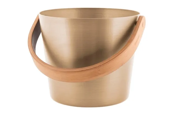 Relax saunabøtte 5 l aluminium champagne