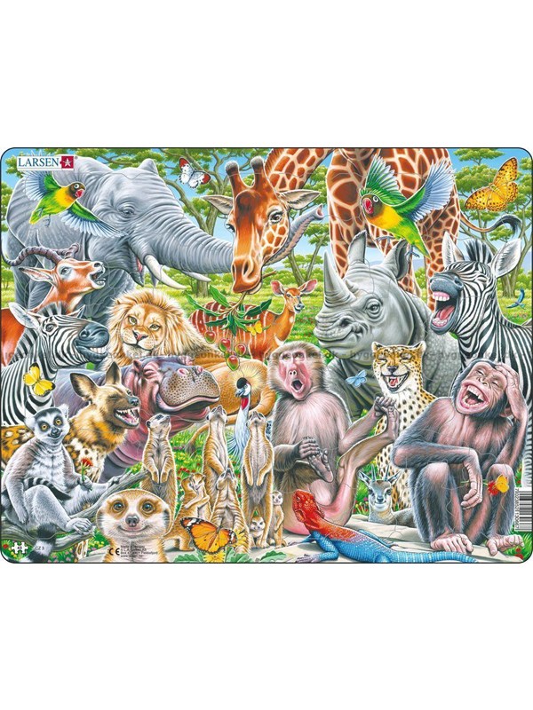 Larsen Puzzles Happy African Animals (Maxi)