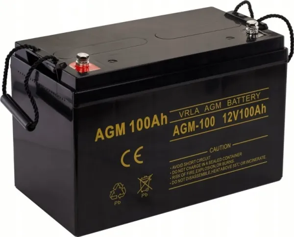 VOLT POLEN BATTERI AGM 12V 100 AH