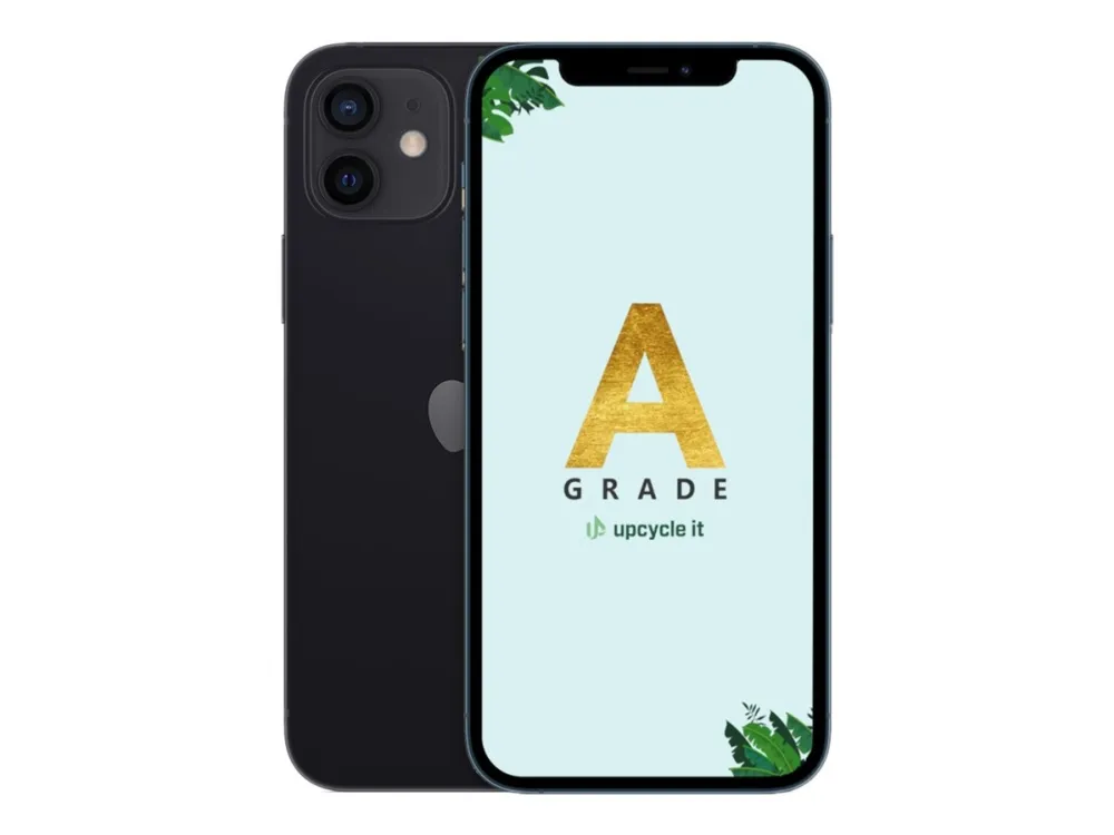 Apple iPhone 12 - 5G smartphone - dobbelt-SIM / Internminne 64 GB - OLED-display - 6.1" - 2532 x 1170 piksler - 2x bakkameraer 12 MP, 12 MP - front...