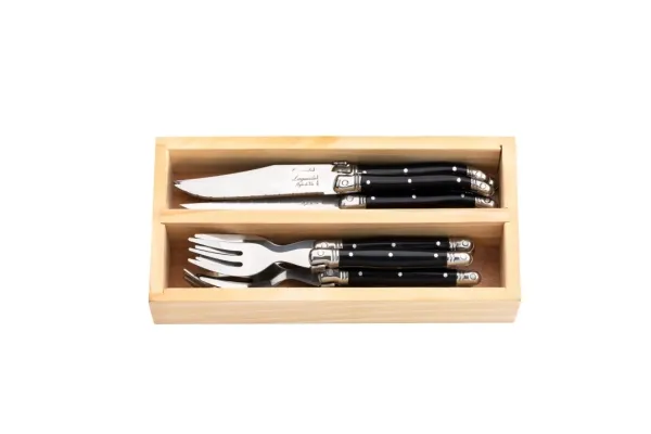 LAGUIOLE Cutlery set Mni Laguiole Black SET 12 SdV