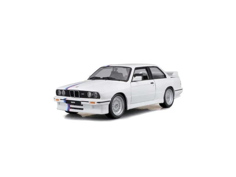 BBURAGO BMW M3 e30, Bybil, Montert på forhånd, 1:24, BMW M3 e30, Alle kjønn, Metall, Plast