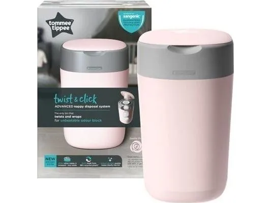 TOMMEE TIPPEE beholder til bleier Sangenic Twist&Click rosa 85100202