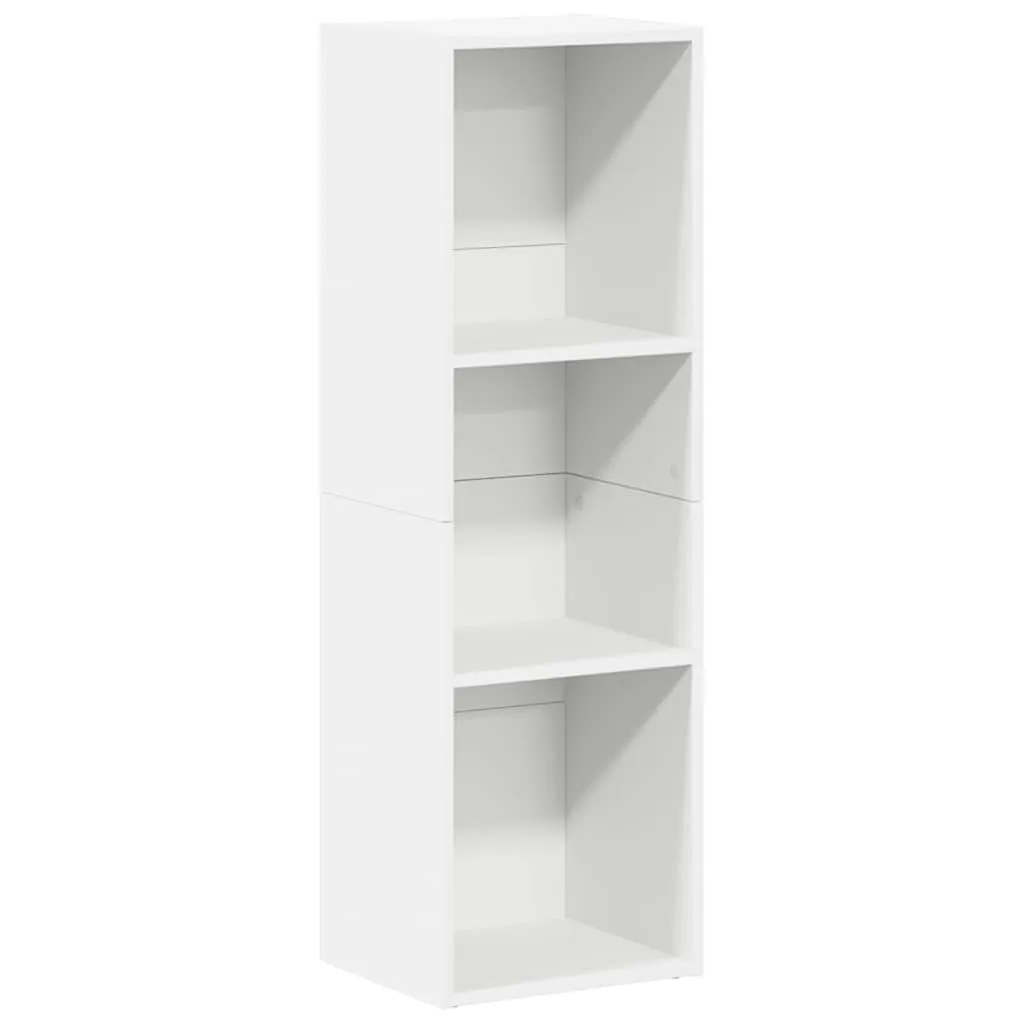 vidaXL Bokhylle/TV-benk hvit 36x30x114 cm sponplate