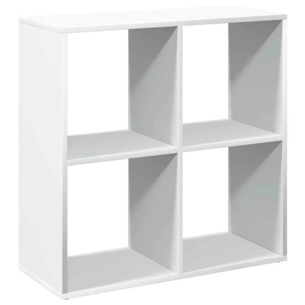 vidaXL Romdeler bokhylle hvit 69,5x29x69,5 cm konstruert tre