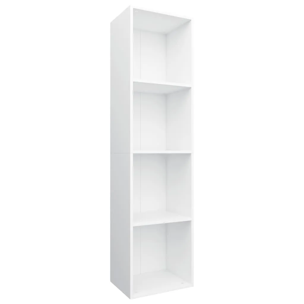 vidaXL Bokhylle/TV-benk hvit 36x30x143 cm sponplate