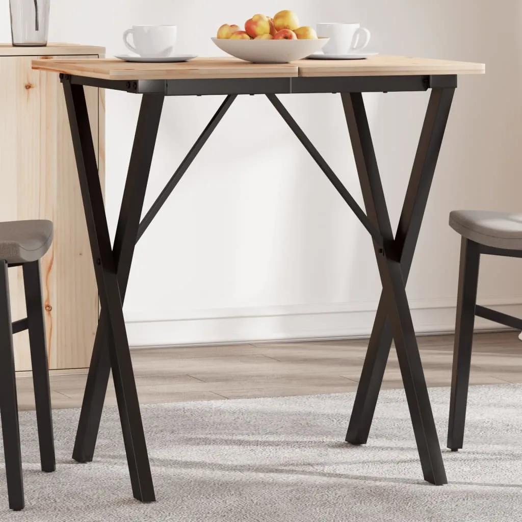 vidaXL Ben for spisebord X-ramme 60x40x73 cm stål