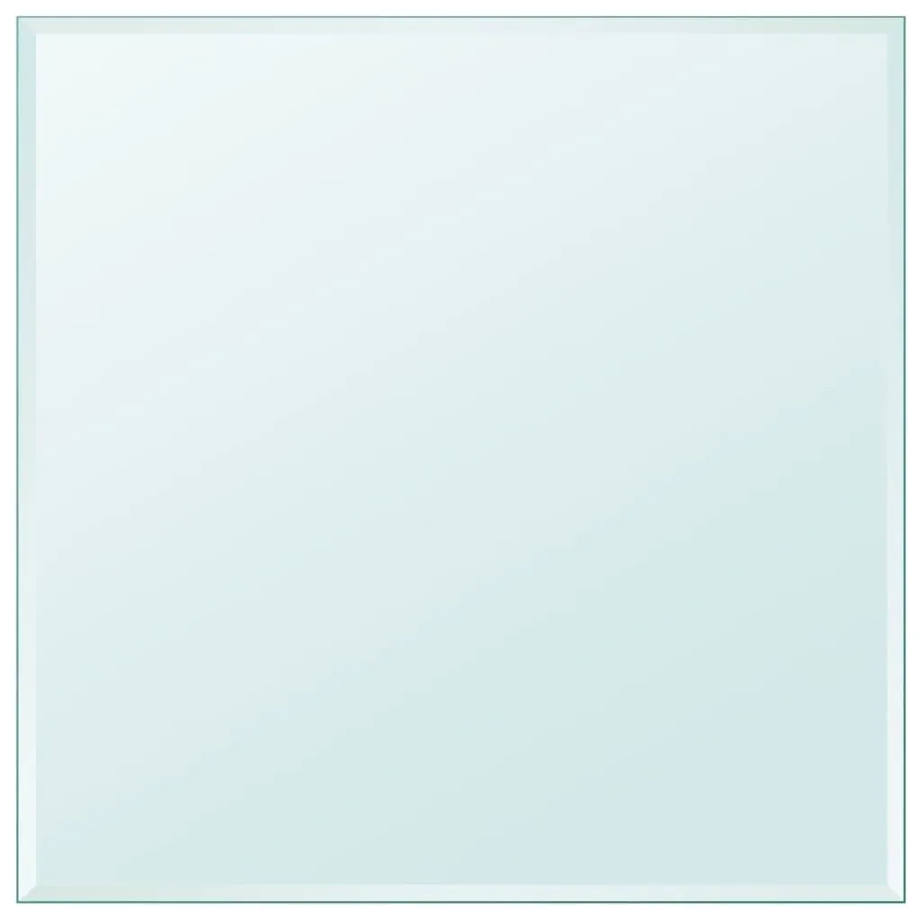 vidaXL Bordplate herdet glass kvadratisk 800x800 mm