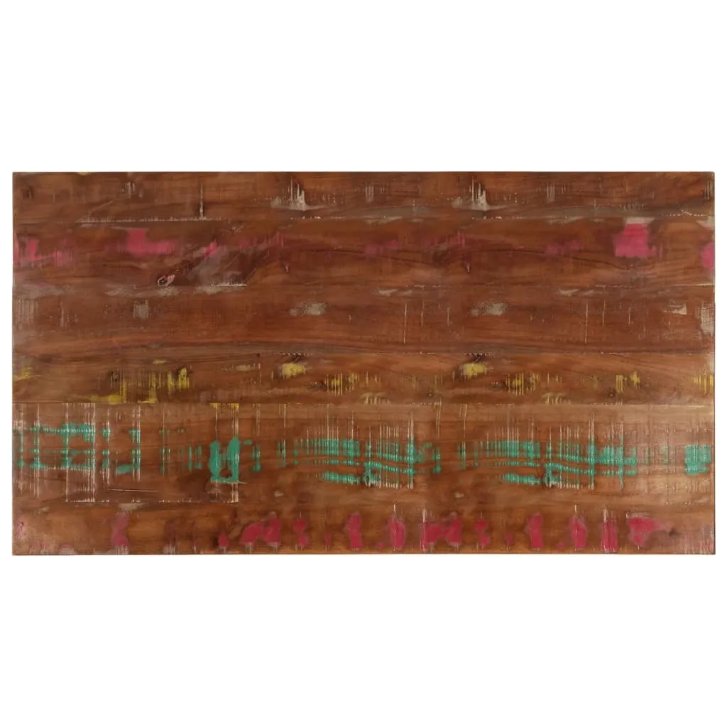 vidaXL Bordplate 100x60x2,5 cm rektangulær gjenvunnet heltre