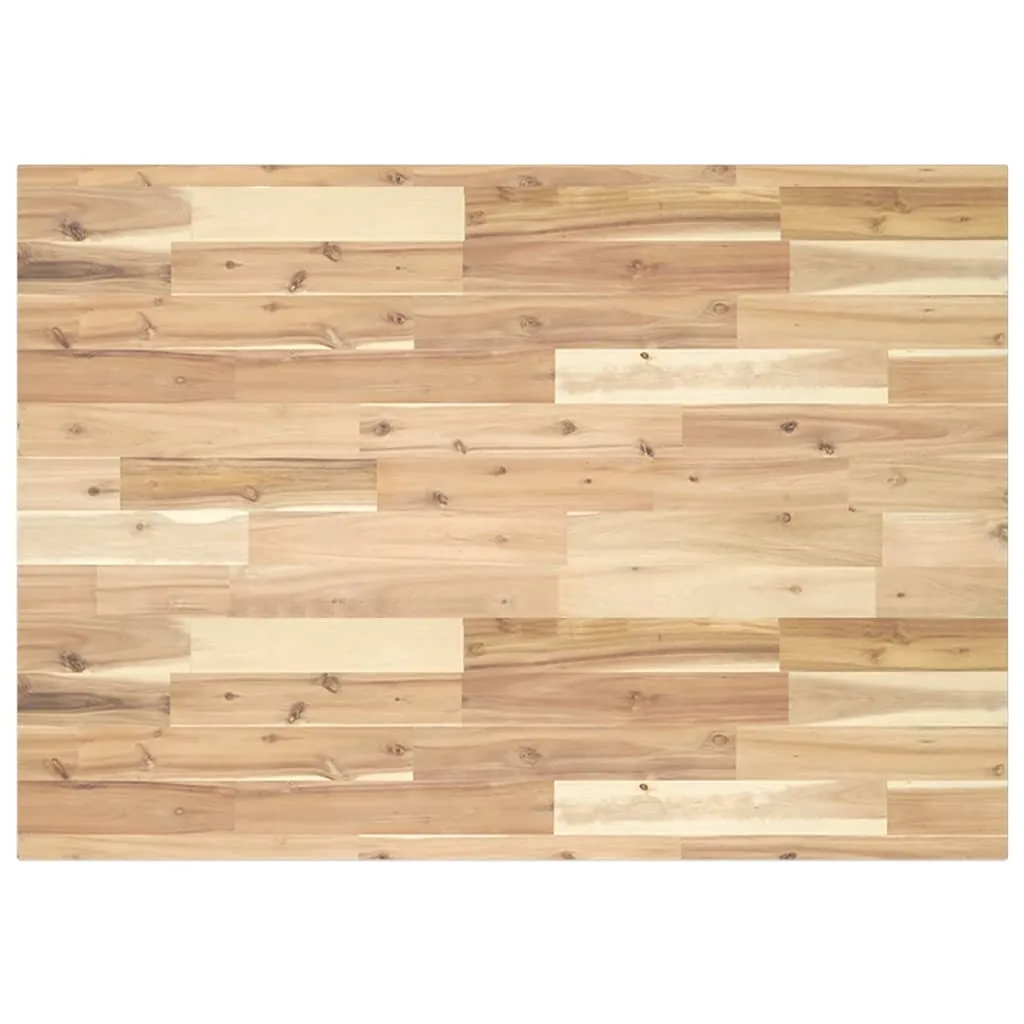 vidaXL Bordplate ubehandlet 120x70x2 cm heltre akasie