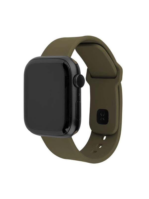 FIXED Silicone Sporty Strap SET Apple Watch 38/40/41mm Olive