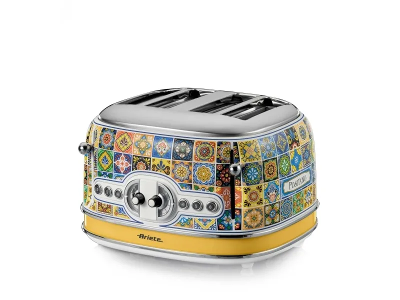 Ariete 0156/0P, 4 skiver, Blå, Gult, Knapper, Rotasjon, CE, 1630 W, 220-240 V