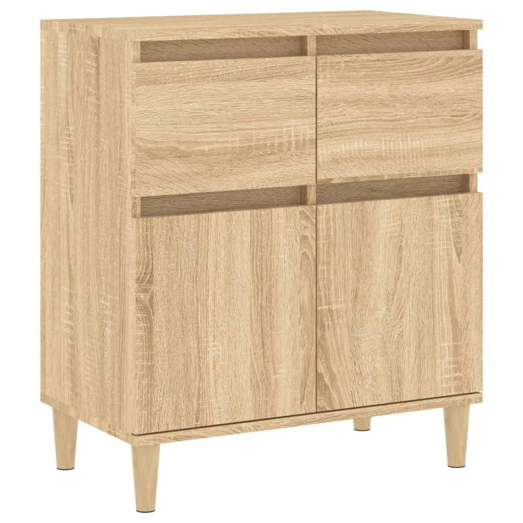 vidaXL Skjenk sonoma eik 60x35x70 cm konstruert tre