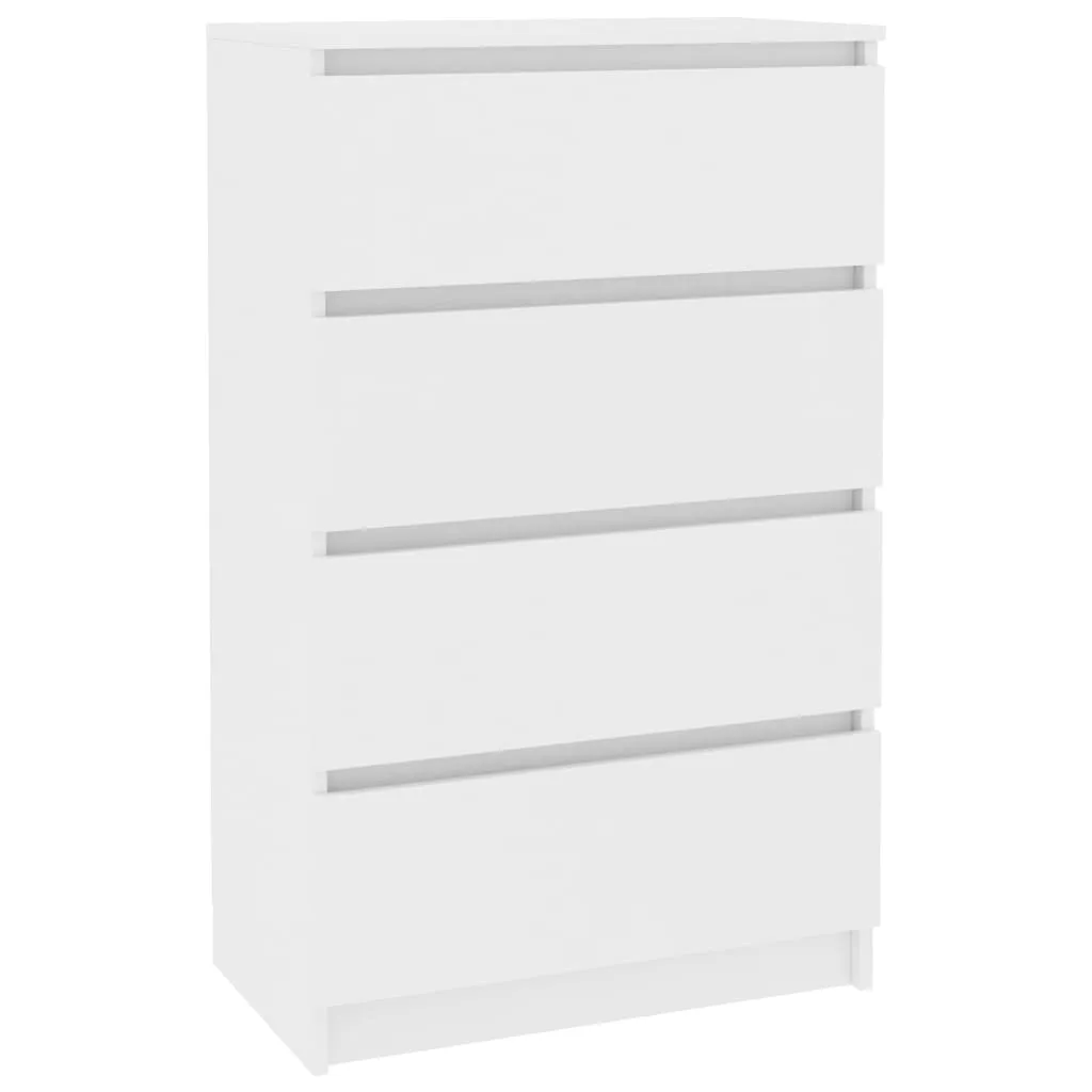 vidaXL Skjenk hvit 60x35x98,5 cm konstruert tre