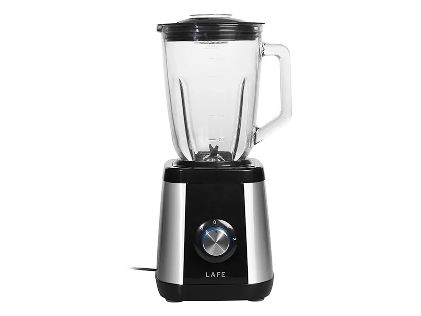 Lafe LAFBLE46185, Bord juicepresse, Pulsfunksjon, Isknusing, 600 W, Svart, Rustfritt stål, Gjennomsiktig