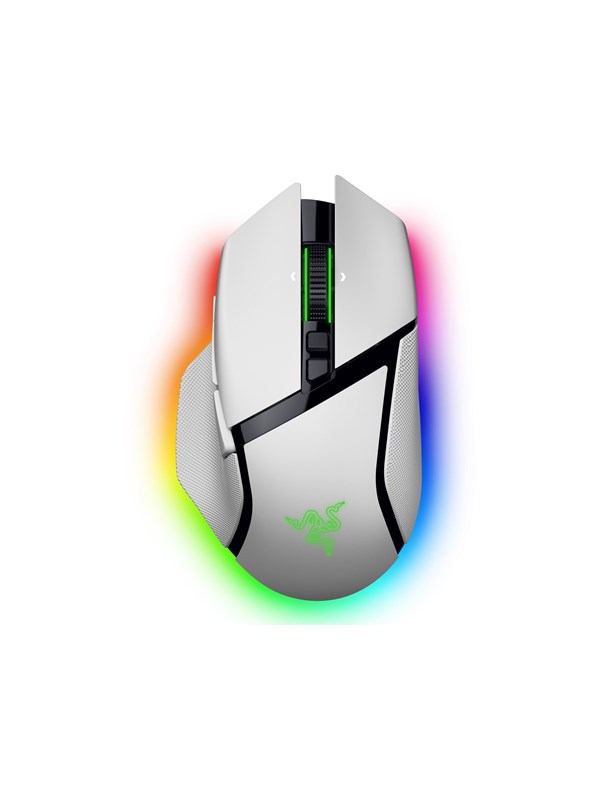 Razer Basilisk V3 Pro 35K - Gaming mus - Optisk - 11 - Hvit med RGB lys