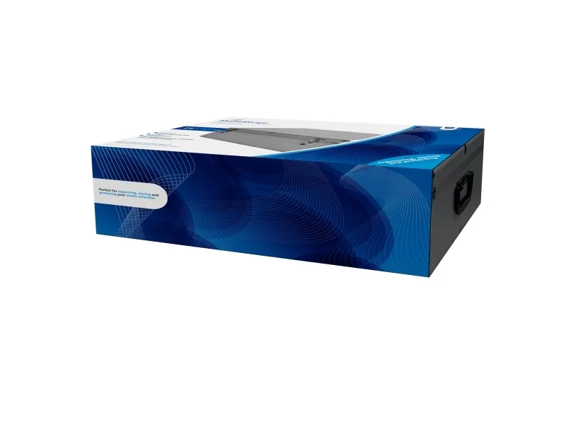 MediaRange BOX78, Koffert, 1000 disker, Sølv, Fleece, Plast, Tre, 120 mm, Aluminium
