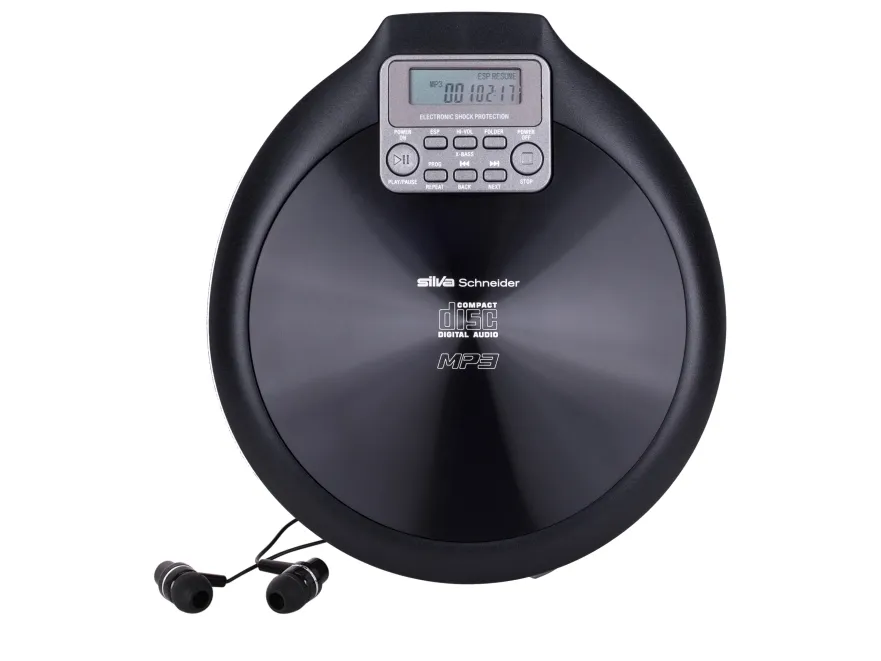 Silva Schneider MCD 50, 285 g, Sort, Bærbar CD-spiller