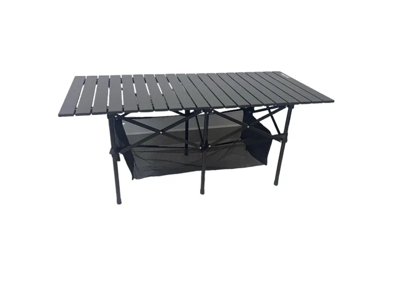 Sammenleggbart campingbord med skap Outliner 120x55x50 cm