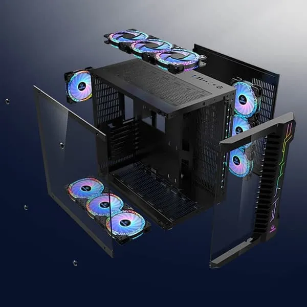 Datakabinett UFO Svart ATX